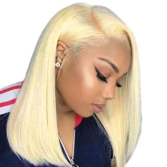 150% 180% Density Short Bob Brazilian Lace Front Hair Wig 613 Hd Full Lace Frontal Closure Wig Human Hair Wigs For Black Women