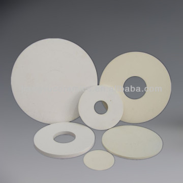 White Ceramic Round Plate Disc Alumina Circular Board