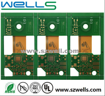 4 Layer Rigid-Flex PCB, Immersion Gold Finishing
