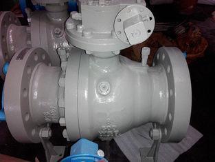 Cast Carbon Steel Trunnion Ball Valve with Flange Connectio