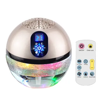 portable led lighting globe air purifier aroma diffuser with remote control