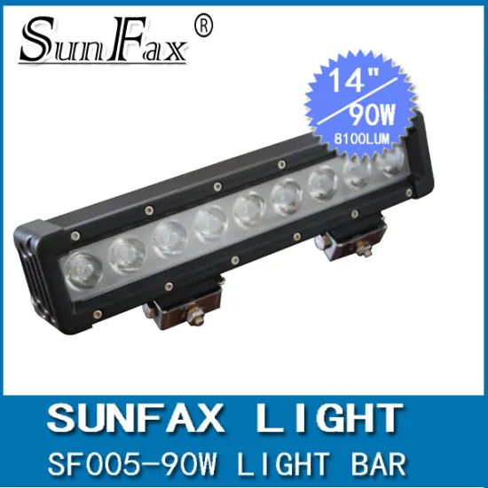 Factory Supply 90W 14inch 4x4 C REE Led Car Light, single row straight Led Light bar Off road,auto led light arch bent