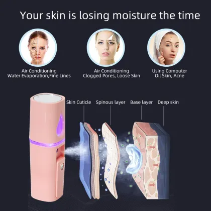 Deiu 2021 Mini Portable Face Sanitizer & Beauty Mist Sprayer