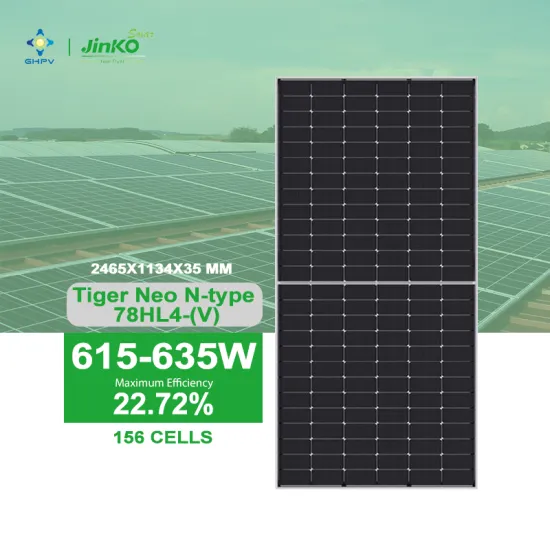 Jinko Solar Panels: 615W to 635W Tiger Neo N-Type Mono PV Power Half Cell Modules