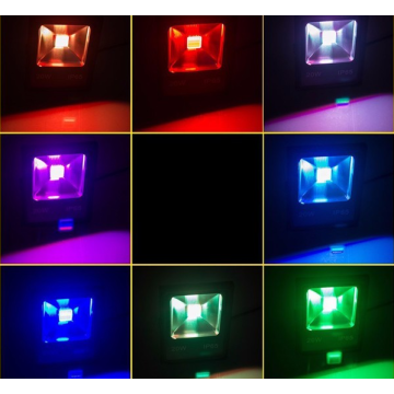 Low power RGB led flood light