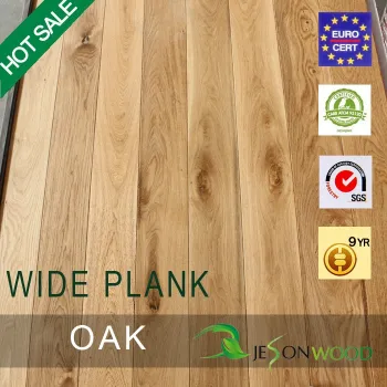 Engineered Oak wide plank 150mm width hardwood flooring hot sale