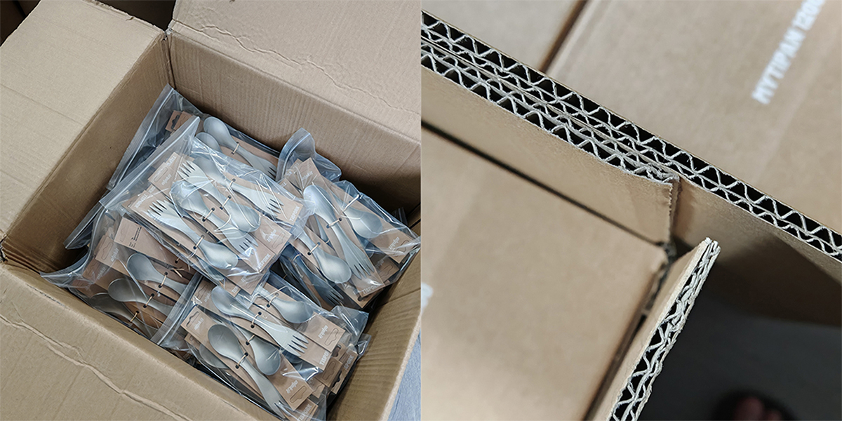 Outdoor camping titanium cutlerys packaging Outdoor camping titanium cutlerys packaging