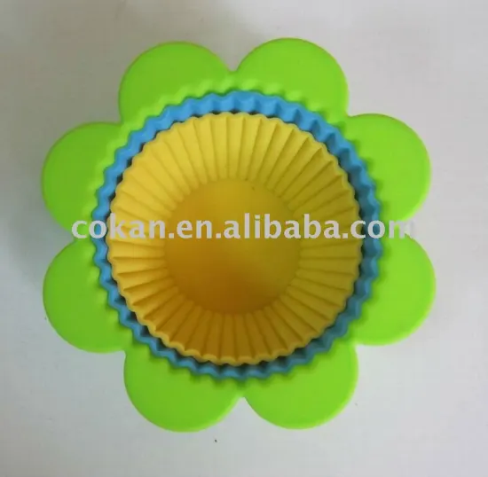 3pcs silicone cupcake mold set,silicone baking mold,silicone cake mold CK-C072J
