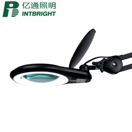 8X Magnifying Lens Glasses LED Daylight Desk Lamp Clamp Mount Dimmable Beauty Magnifier Lamp