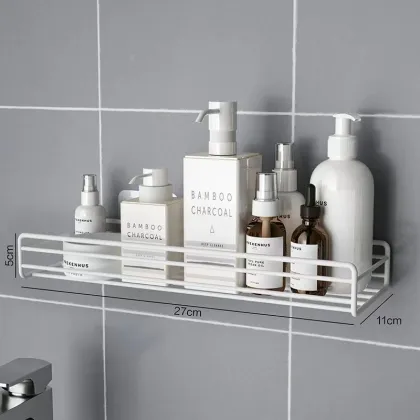 Bathroom Corner Shelf Organizer - Metal Storage Rack for Kitchen and Sink