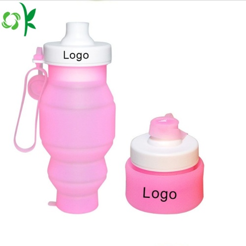 Fashionabla Foldable Silicone Travel Camping Cup med lock