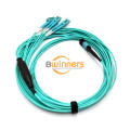 6F MPO-LC PC DX OM3 MPO Sm สายเคเบิล