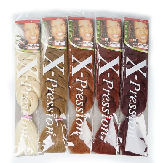 expression Braiding Hair pure colored Braid Bulk African Hair style Crochet Hair extensions yaki texture