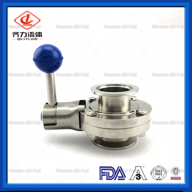 Sanitary Stainless Steel Butterfly Valve 2