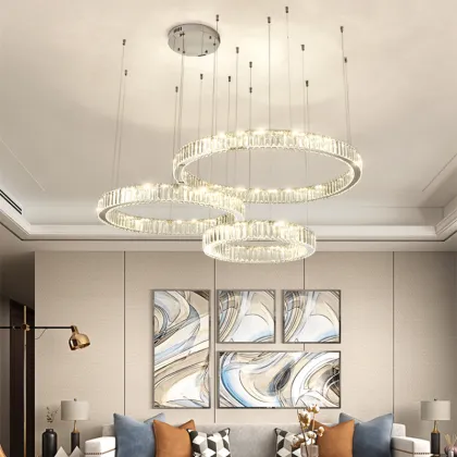 Modern LED Ceiling Chandeliers for Living Room and Bedroom Lighting