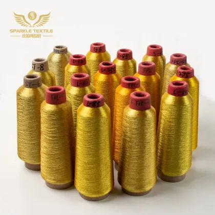 Top-Quality Wholesale ST-Type Dongyang Metallic Thread: Sparkle Zari 150D Polyester Metallic Thread