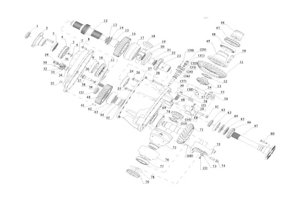 Auto Accessories Truck Main Reducer Assembly for SHACMAN FDCZ16331493200012 I=5.92, ASA, No ABS