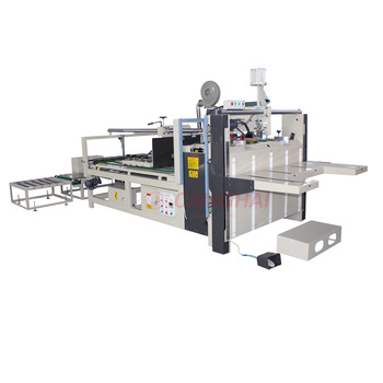 Semiautomatic cardboard box folder gluer