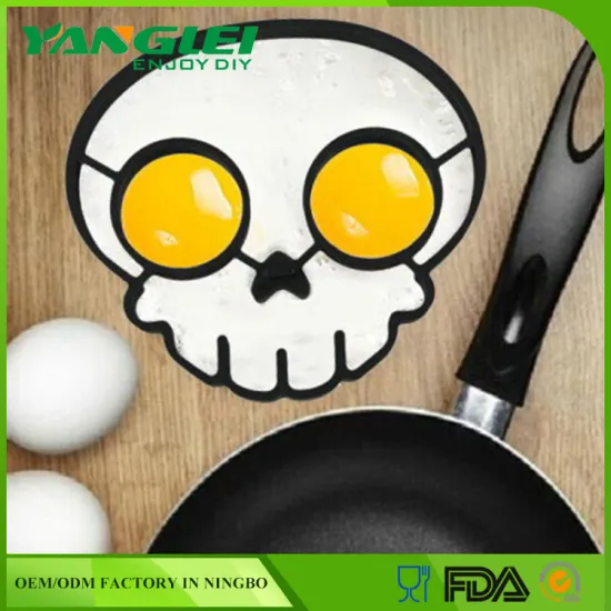 YL-195 FDA approved skull silicone egg mold