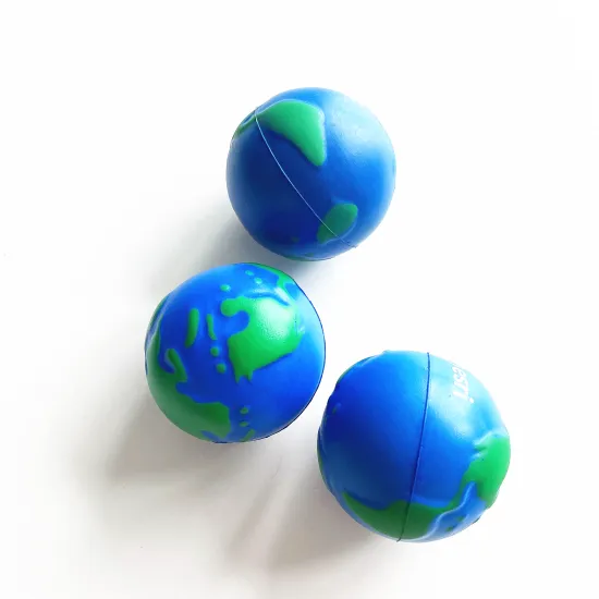 Anti-Stress Foam Ball: Globe Planet Earth Squeeze Toy for Stress Relief