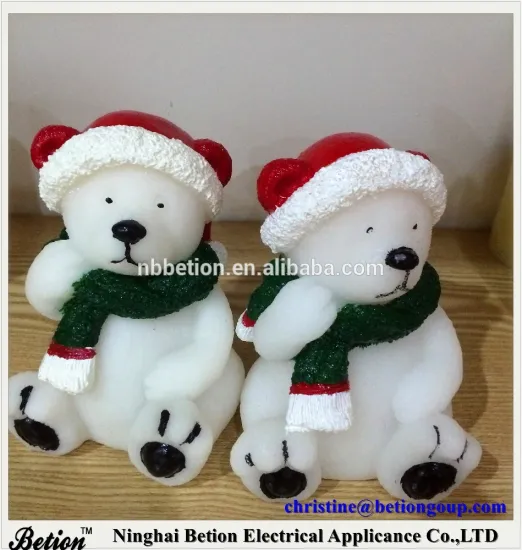 Flameless Candles Chrismas led yellow flickering candle home decoration real wax candle