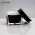 30g black acrylic square cream bottle