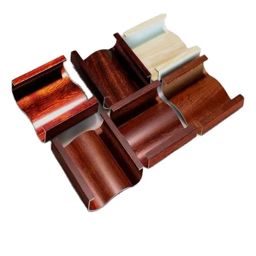 wood grain transfer printing extruded aluminum for wardrobe