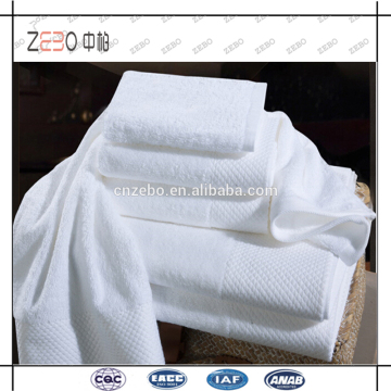 Egyptian Cotton Dobby Border Bathroom Towel Sets White Hotel Towels Wholesale                        
                                                Quality Choice