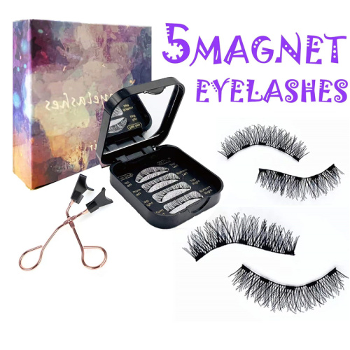 Strip Magnetic Eyelashes 5 magnets invisible band strip magnetic eyelashes Manufactory