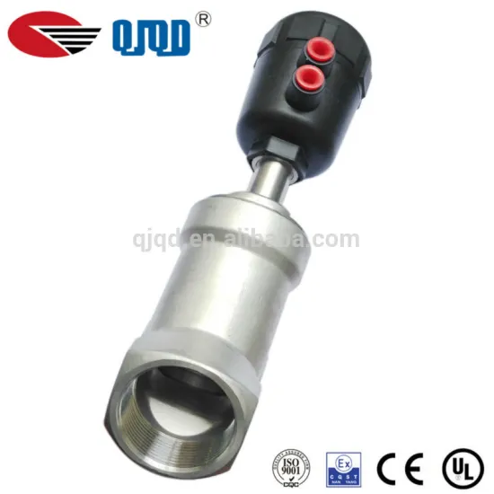 Threaded Steam Pneumatic Angle Seat Valve PA 16bar,Single Acting