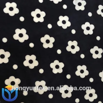Warp Knitted printed polyester spandex stretched super-soft velvet velboa
