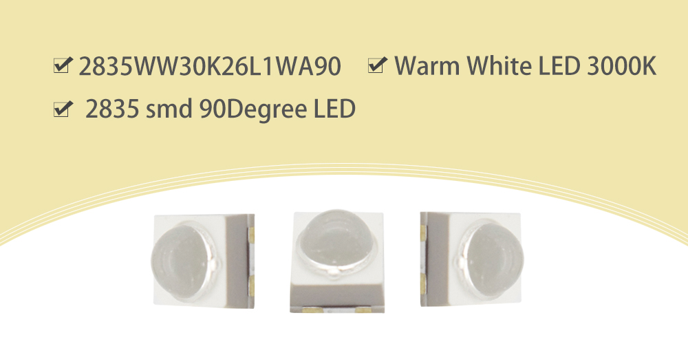 2835WW30K26L1WA60 3000K Warm White LED 2835 SMD LED 60 Degree