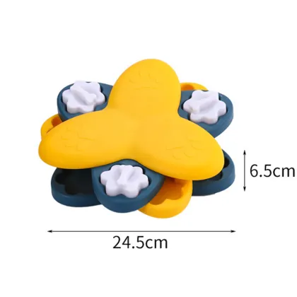 Wholesale Pet Educational Anti-Choking Slow Feed Rotating Puzzle Plate Toys