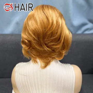 GS Pixie Cut Wigs: 13x4 Lace Front Glueless Brazilian Virgin Hair Wigs