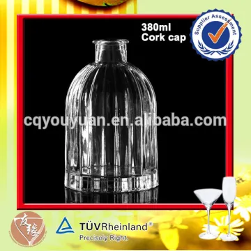 Clear round 350ml essential oil reed diffuser bottle