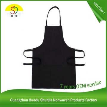 Factory Oem Cotton Custom Made Customized Recycled Black Cotton Apron