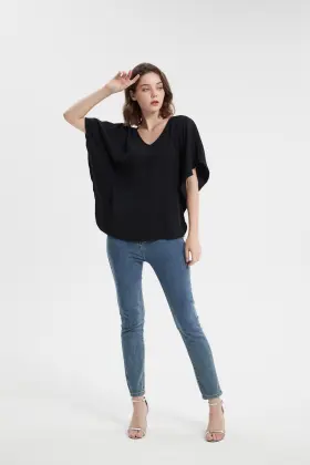 women bat wing sleeve shirt tops