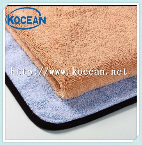 bordure half round mirofiber towel car cleaning cloth for car care