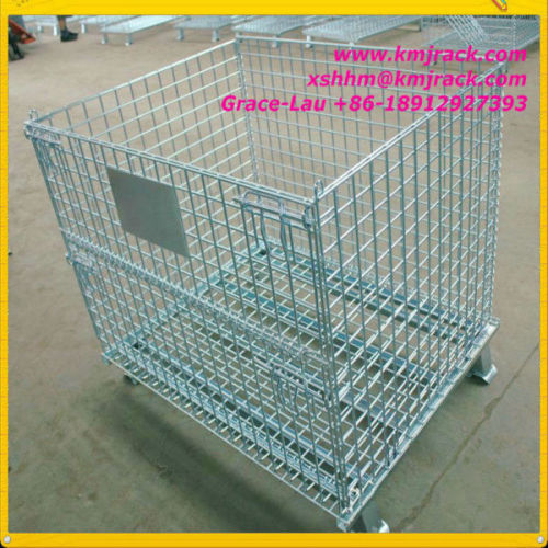 Galvanized warehouse stacking container