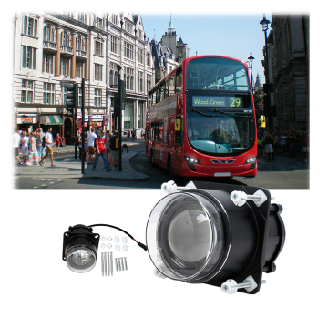 Emark ECE Certification 3.5 Inch LED Headlight 18W Low Beam Front Position Light for Bus Truck