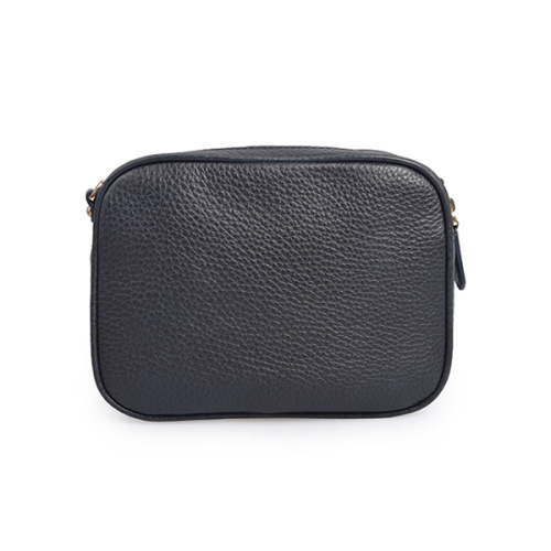 Minimalistische dunkelblaue Lederhandtasche von Satche Mum&#39;s Bag