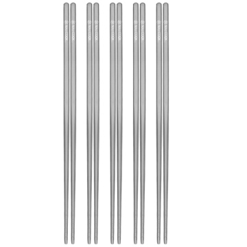 Maxcook 2024 Hot Sale Titanium Chopsticks - Custom Logo Korean Style Tableware