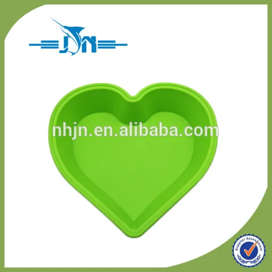 2014 new arrival professional design heart shaped baking silicone molds