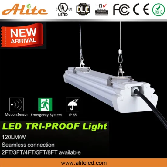 5 years warranty 140lm/w led linear tri proof motion sensor lighting
