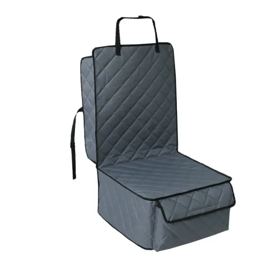 Universal Waterproof Dog Car Seat Cover with Side Flaps, Pockets, and Non-Slip Backing