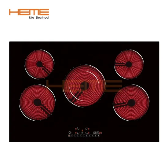 CE Approved Electric 5 Burner Built-in Ceramic Hob for Kitchen Appliances