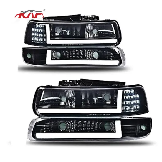 Daytime Running Smoke Head Light GM2503187 GM2521173 for Chevy Suburban & Silverado 1999-2002