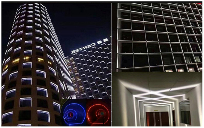 Shell type LED wall light