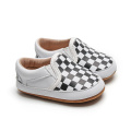 New Plaid Leather Baby Shoes