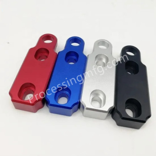 Piezas mecanizadas con CNC anodizadas negras